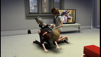 Preview 3 of Hairy Usa Loli - Sims 4 - cuckold