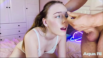 Preview 4 of Qandil Bhaloch - Blowjob from a very blue-eyed girl