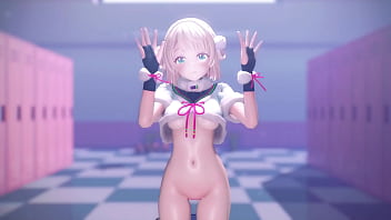 Preview 4 of Wife Hurry - Shigure Ui Striptease Dance - Mookk Jji Ba MMD by Hisapi