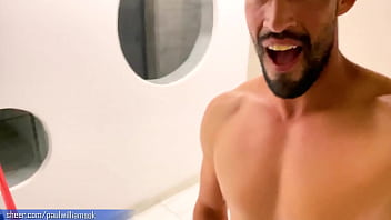 Preview 4 of Seeda Xxxxx - Fitness man edging naked on public stairs and next to the street
