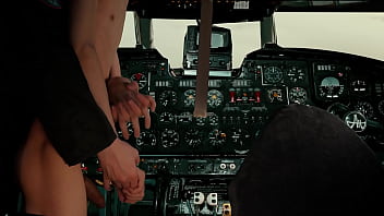Preview 4 of Sakura Anna Porn - Plane Pilot Distracted For Hot Sex!