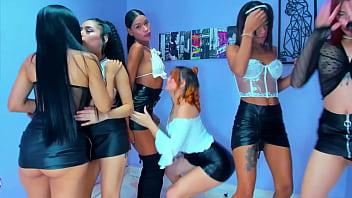 Preview 2 of Forced Fucking Married Sister - black &amp_ white party end&#039_s in lesbian hard sex