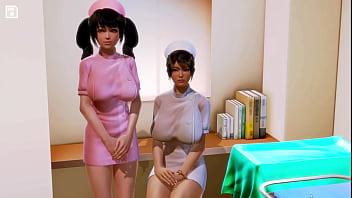 Preview 1 of Anal Planner - Dark Magic - part 1 - having fun with the nurse and the doctor - Hitomu &amp_  Namie scene #1