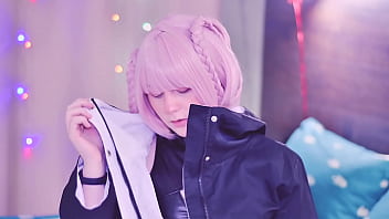 Preview 1 of Hot Xxx Df - Hentai Cosplayer&#039_s Tight Pink Pussy Cumming Hard With Her New Juntame Vibrator - Nazuna Nanakusa
