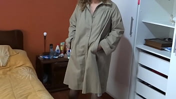 Preview 1 of Xarab Com - I get home from work and I show my husband how I was dressed and the cuckold was too excited