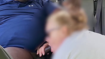 Preview 2 of Prova Xxxvedocom - Female Passenger Pay Taxi Driver With Blowjob &amp_ Gets pussy Eating In car Publicly