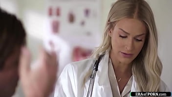 Preview 1 of Xxxmovi Caine - Busty doctor examines and sucks a cock