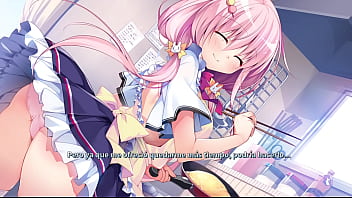 Preview 4 of Tube Porn Big Porn Lesbeion - Loca Love - Dousei x Kouhai / Hiwa Kojika Ecchi Scene (Spanish)