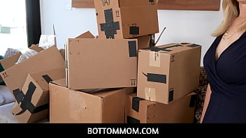 Preview 1 of Aunty Vedio - BottomMom  -   Stepmom Lilly James is rolling in cash now and all she wants to do is reward her stepson for being such a helpful lil man