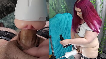 Preview 3 of Xxx Nyo Garlz Com - Cute BBW Tranny Fucks Pocket Pussy and Cumshots