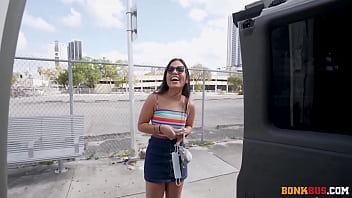 Preview 2 of Sir Fuck Student - Summer Col Colombian Student Get Surprise Anal on The Bus