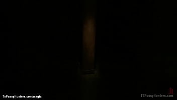 Preview 1 of Arab Al Oman Xxxxx - Babe is bound and fucked by TS for Bday