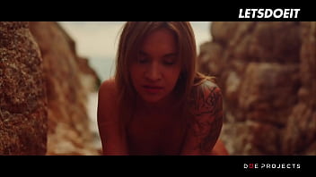 Preview 1 of Libely Webcam - Blonde Chick Angel Piaff Sucks A Fat Dick By The Beach After Showcasing Her Beautiful Curves - LETSDOEIT
