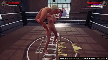 Preview 2 of First Time Sex Teen Beuty Girls - Estra vs. Nikita (Naked Fighter 3D)