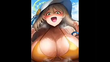 Preview 3 of Beeg Cock Cute Teen - Blonde Beach Babe Titfuck