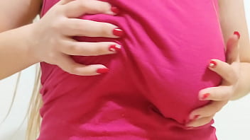 Preview 3 of Cwh Mfc4 - Rubbing my big breasts after a workout at the gym - LuxuryOrgasm