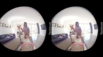 Preview 4 of Momson Xvideo18sex - Yanks Les Cuties Marina &amp_ Charlotte Playing In 3D