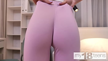 Preview 2 of Sunny Leone Xxx Grop - Wonderful blonde babe fucks her pussy with her favorite pink dildo