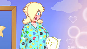 Preview 1 of Teen Love Sex - Peach X Rosalina Futa Sleepover