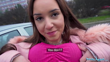 Preview 2 of Moom Xxx Oil Hot Xxxx - Public Agent He&#039_s caught fucking a sex dummy but gets the real thing from a brunette babe