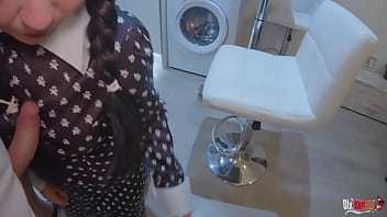 Preview 3 of Touch Boobs Bus - Hijastro castiga a madrastra foll&aacute_ndosele la boca y el culo por enga&ntilde_ar a su marido (conversaci&oacute_n en espa&ntilde_ol)