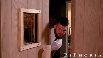 Preview 1 of Young Russian Drunk Sex - Sneaky BF Gets Caught &amp_ GF Punishes Hunk wt Dildo - Rodrigo Amor,  Hatler Gurius -  Biphoria