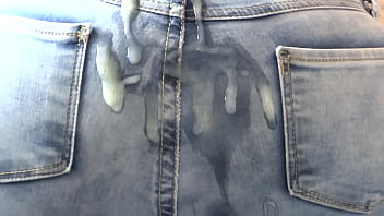 Preview 4 of Crampy Pussy - I want you to cum in my ass and fill my jean with cum,  ask for a beautiful 58-year-old stepmother