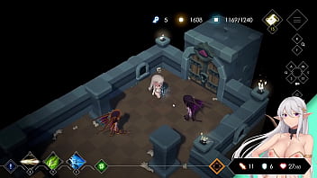 Preview 3 of Bipasha Base - HGAME-Escape Dungeon 2-銀月蒼狼 蘇拉爾-3~扶他惡魔的持續鞭打!讓妳體會騎著三角木馬的快樂