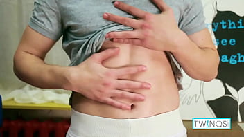 Preview 1 of Tubefist 2 - Handsome Henry L In Sexy Underwear Masturbates Until Cumming On Her Abs!