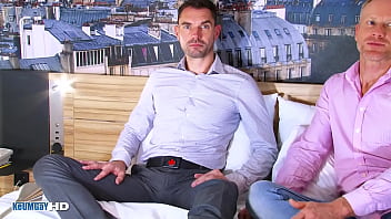 Preview 1 of Gamze Ulusoy - Handsome blonde fitness trainer gets sucked his big dick by us.