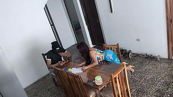 Preview 2 of Shea Bamboo Anal - Exclusive!! I asked my stepbrother for help with some chores,  then I got really horny and ended up doing something unexpected.