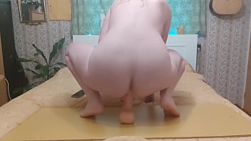 Preview 2 of Japan Eat Famili - Riding giant dildo rough