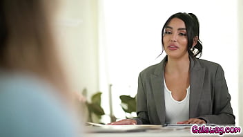 Preview 1 of 4k Twink - Lawyer Vanessa Sky and her client Kayley Gunner agree to have sex as a way to tenderly comfort each other