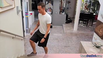 Preview 2 of Big Lond Small Chut Video - Stepsisters yoga session end in a taboo fuck becase I just cant resist those tight sweatpant