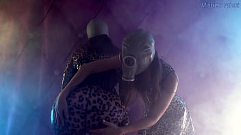 Preview 1 of Sabnam Sex Film - Latex and gasmask asmr lesbian fun