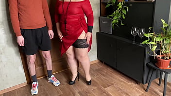 Preview 1 of Dummes Baby - Horny mother-in-law swaps piss with her depraved stepson-in-law