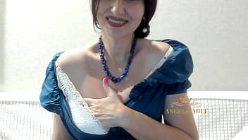 Preview 2 of Koera Hard - Horny brunette MILF took off her beautiful long evening dress and got doggystyle because she wants a young dick in her ass opened for fucking / Angela-MILF