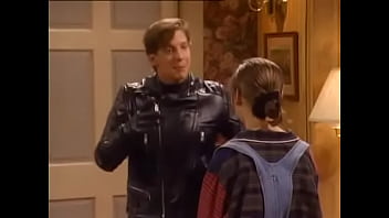 Preview 3 of Big Tit Teen Dildo - biker in leather