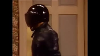 Preview 4 of Big Tit Teen Dildo - biker in leather