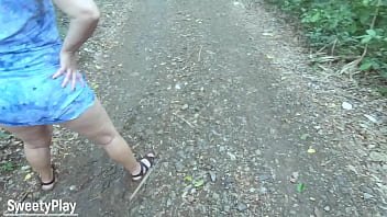 Preview 3 of Priya Anjali Rai Johnny Sins - Walking and pissing in short dress outdoors