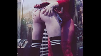 Preview 3 of Leo Parraguez - A bitch in red stockings with a big ass fucked bitch