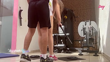 Preview 2 of Bbc Jerk Off In Her - Fucking very hot after training until he cum inside pussy - Thay Ksada having sex with Fer