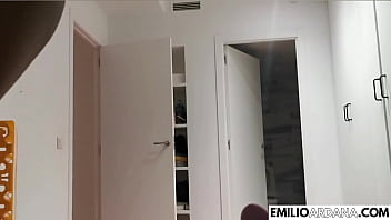 Preview 3 of Creampie Son Vs Granmom - Wild Sex On The Balcony