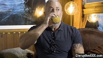 Preview 3 of Feet And Pizza - Mature gay DILF has a crush on hot black neighbor