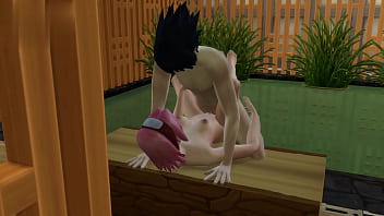 Preview 2 of 4ksex Vidios - Sakura fucks Sasuke Uchiha in the hot springs and Naruto does not notice. [NARUTO XXX] HENTAISIMS.COM