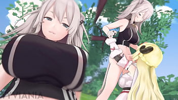 Preview 1 of Balk Fat - Watame blowjob Botan animated