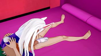 Preview 1 of American Bf Hd Video - Rumi Usagiyama(Rabbit Hero: Mirko) bounces like a rabbit on Midoriya Izuku(Deku) cock from her animal instincts!
