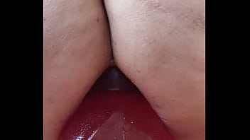 Preview 2 of Lez Lick - Karlheinz roter Dildo Teil 2