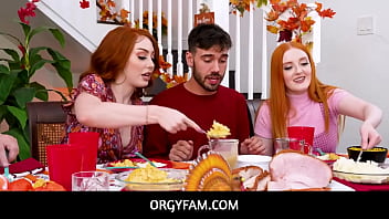 Preview 1 of Furious Fuckers 25 - OrgyFam  -    Lucky stud Nade Nasty fucking these horny redhead stepsisters Arietta Adams and Cherry Fae