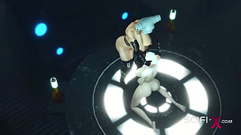 Preview 2 of Father Go Mather - Sci-fi transerotica Hot futa shemale with huge dick fucks a sexy blonde